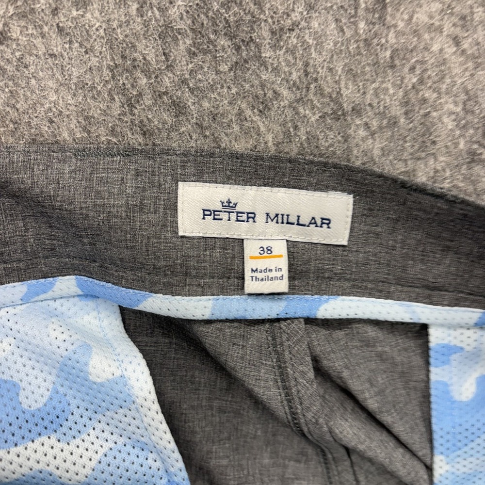 Peter Millar Shackleford Performance Shorts Crown Sport Men's 38‎ Gray Logo New - Picture 10 of 13